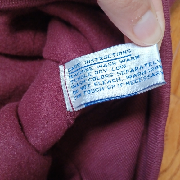 Vtg NWT Deadstock 90s Boston College Eagles Embroidered Maroon Crewneck Sz L - Picture 11 of 11